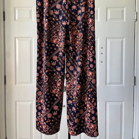 Colorful wide-leg trouser - Picture 2 of 7